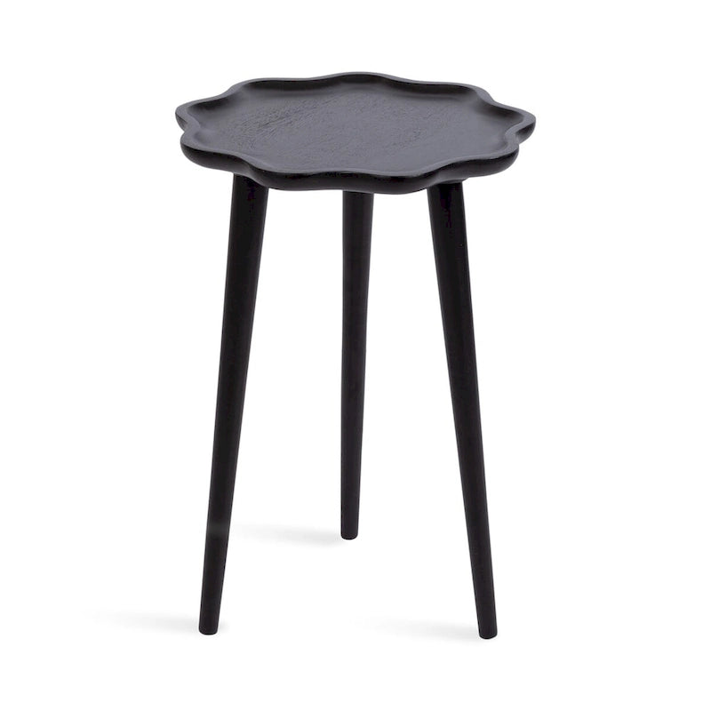 Kate and Laurel Alezar Scallop Wood Side Table