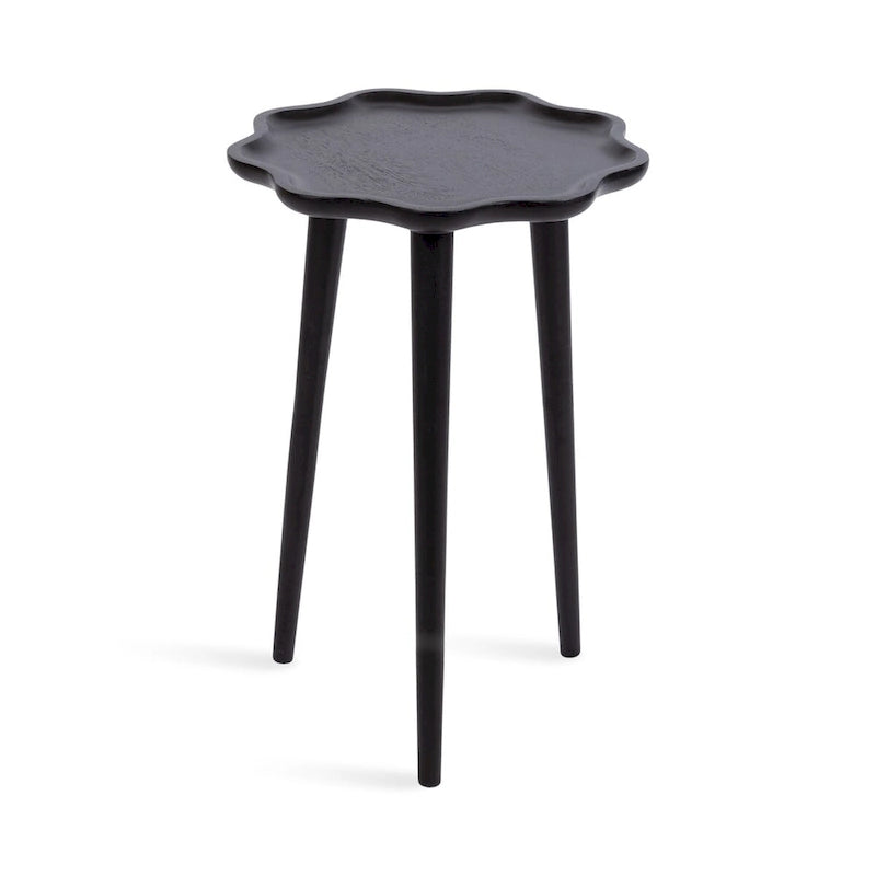 Kate and Laurel Alezar Scallop Wood Side Table