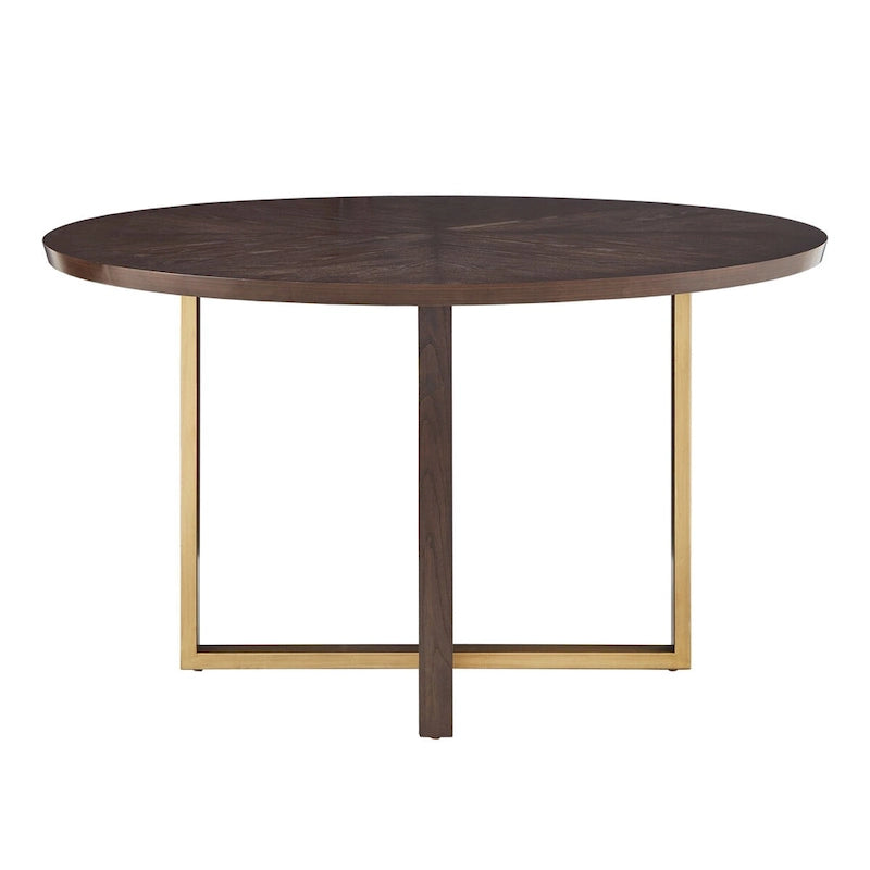 Andrea Espresso 54-inch Round Dining Table by iNSPIRE Q Modern - 54 Round Dining Table