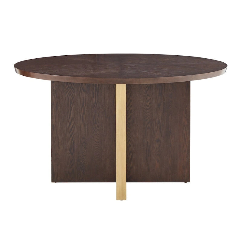 Andrea Espresso 54-inch Round Dining Table by iNSPIRE Q Modern - 54 Round Dining Table
