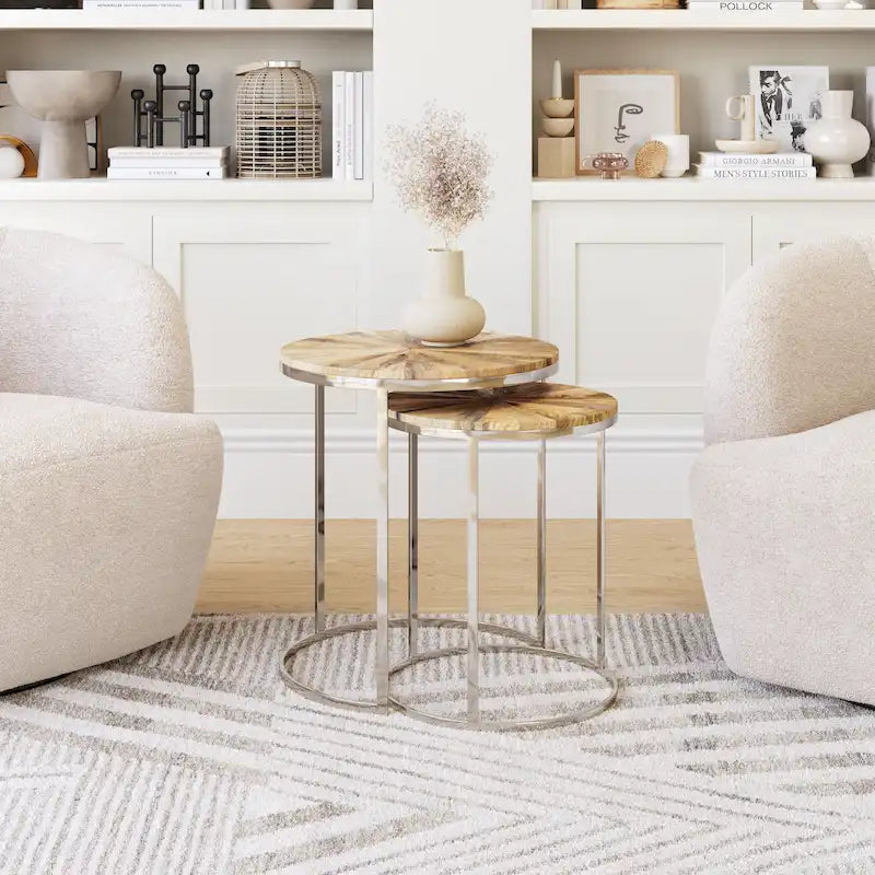 Bari Nesting Table Set Natural