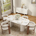 Clihome Wood Large Accent Dining Table