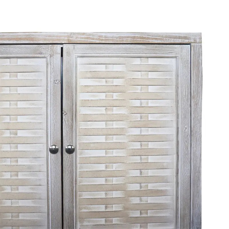 Accent Cabinet 4 Door Wooden Cabinet Sideboard Buffet Server Cabinet