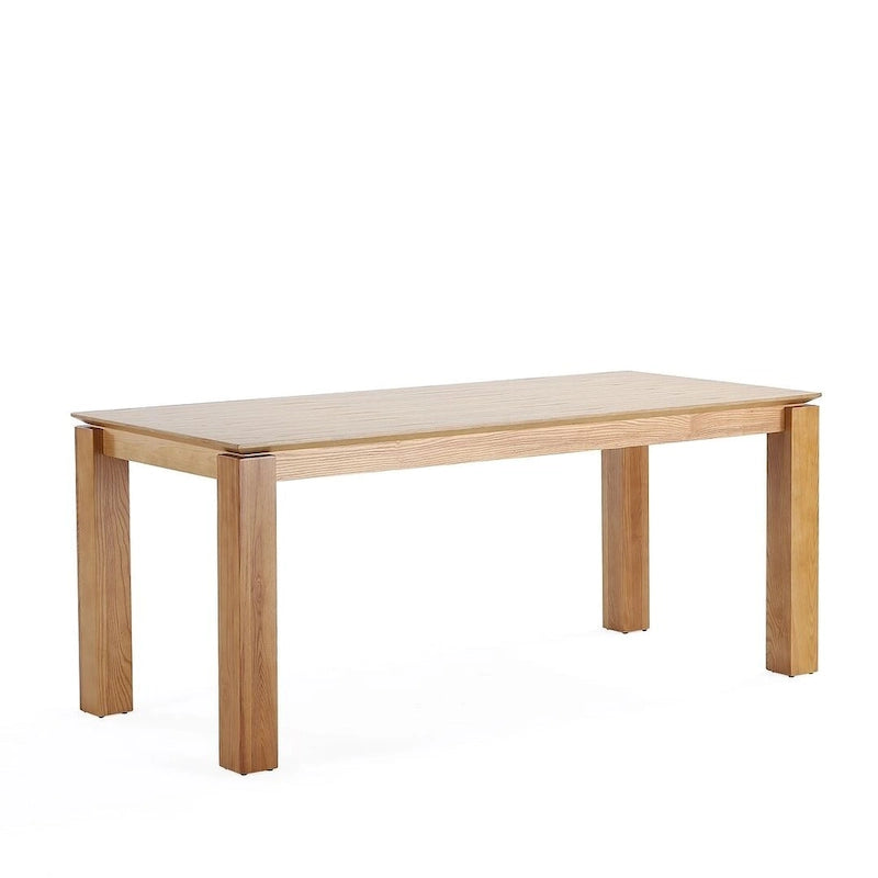 Manhattan Comfort Rockaway Modern 70.86 Solid Wood Dining Table