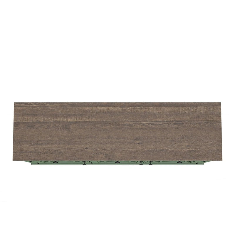 55 Vintage Style Kitchen Accent Buffet Sideboard Cabinet w/ Drawers - 55 in Width