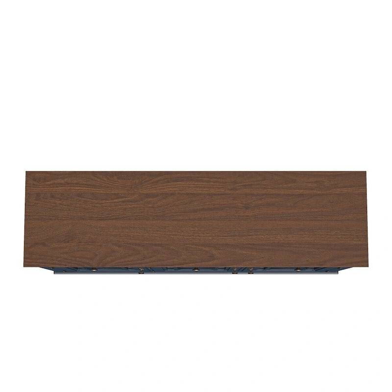 55 Vintage Style Kitchen Accent Buffet Sideboard Cabinet w/ Drawers - 55 in Width