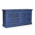 Woodland Blue Wooden Sideboard Buffet Cabinet 72