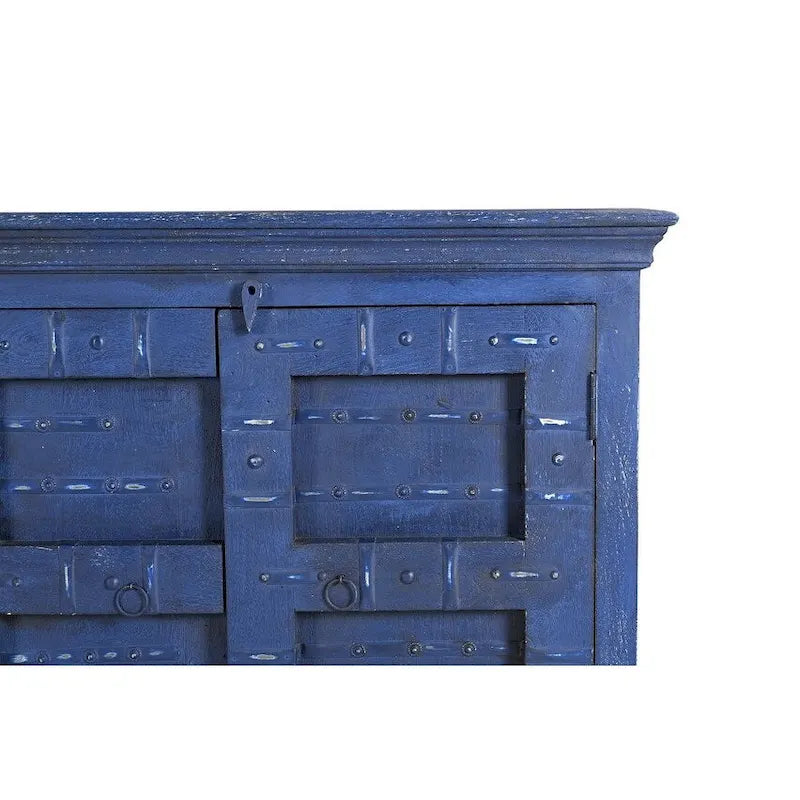 Woodland Blue Wooden Sideboard Buffet Cabinet 72