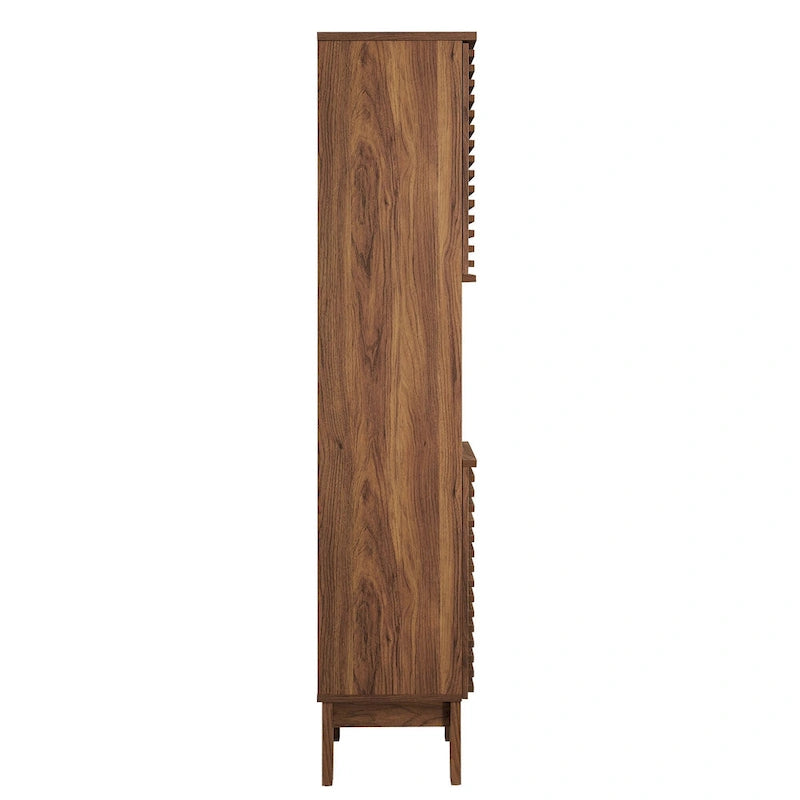Render Tall Narrow Bathroom Storage Cabinet