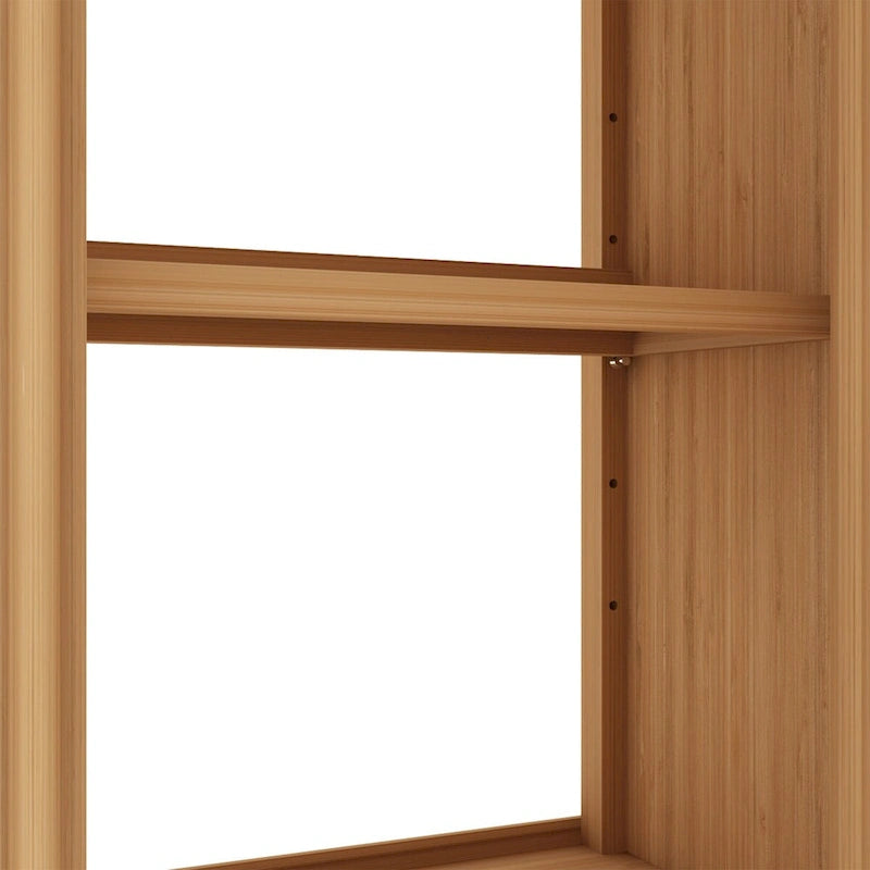 65 Tall Neutral Over-The-Toilet Bathroom Cabinet with Shelf and Two Doors