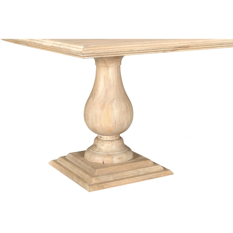 Willow Solid Wood Double Pedestal Dining Table