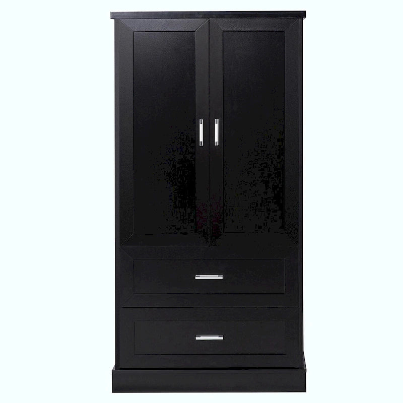 64 Tall Bathroom Storage Cabinet with Two Doors, Drawers