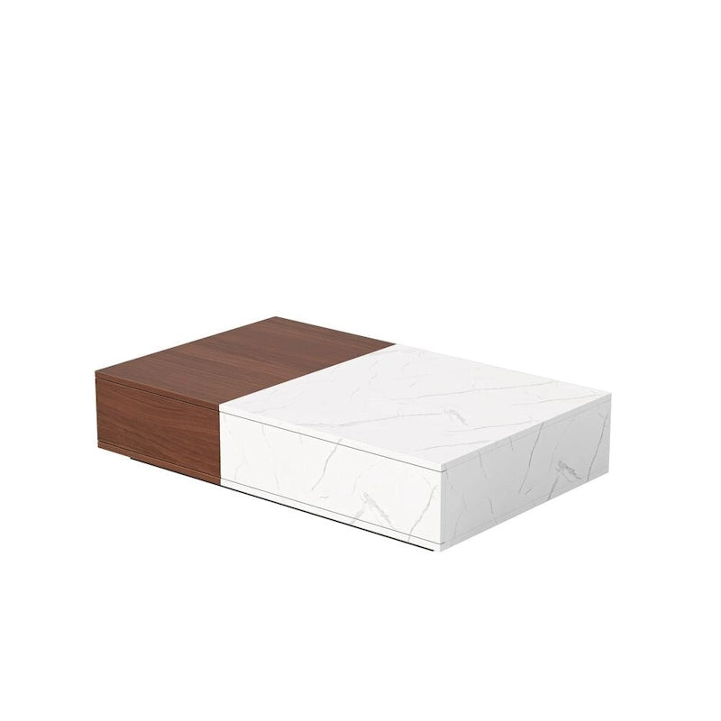 Modern Coffee Table with Two Storage Spaces