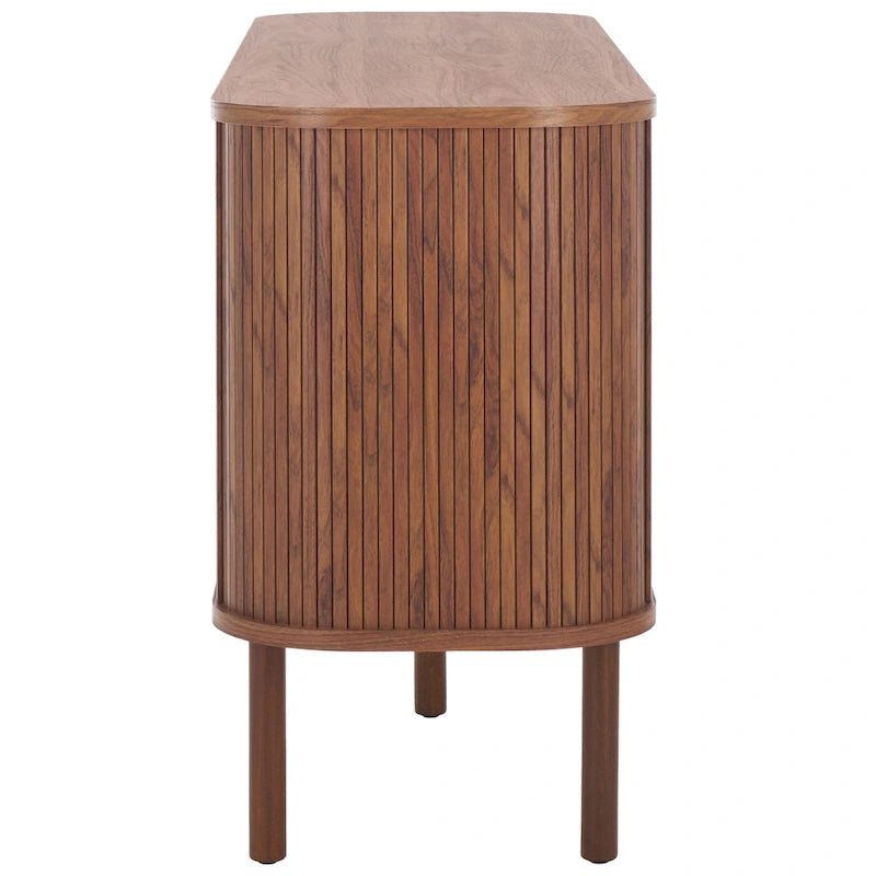 SAFAVIEH Home Tealla 2 Tambour Door Sideboard/Media Stand. - 63Wx18Dx32H