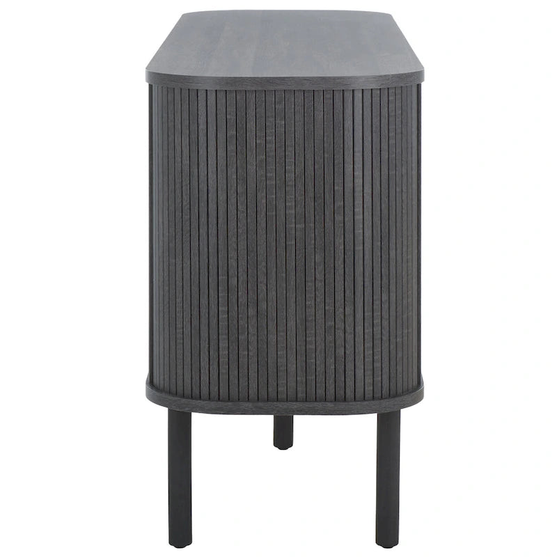 SAFAVIEH Home Tealla 2 Tambour Door Sideboard/Media Stand. - 63Wx18Dx32H