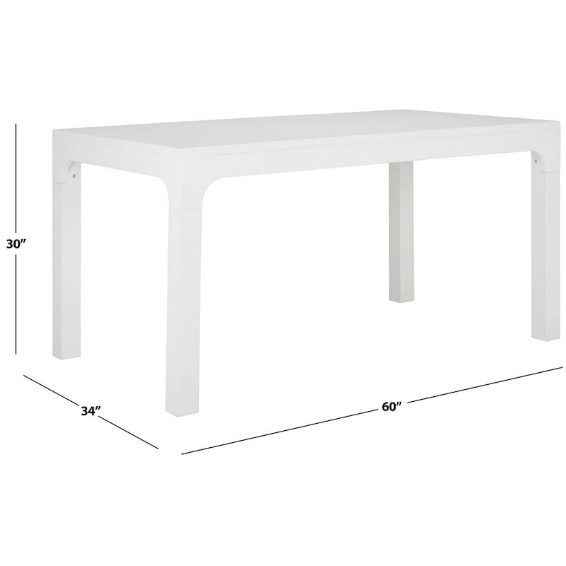 SAFAVIEH Elouise Rectangle Dining Table - 60 L x 34 W x 30 H - 60Wx34Dx30H